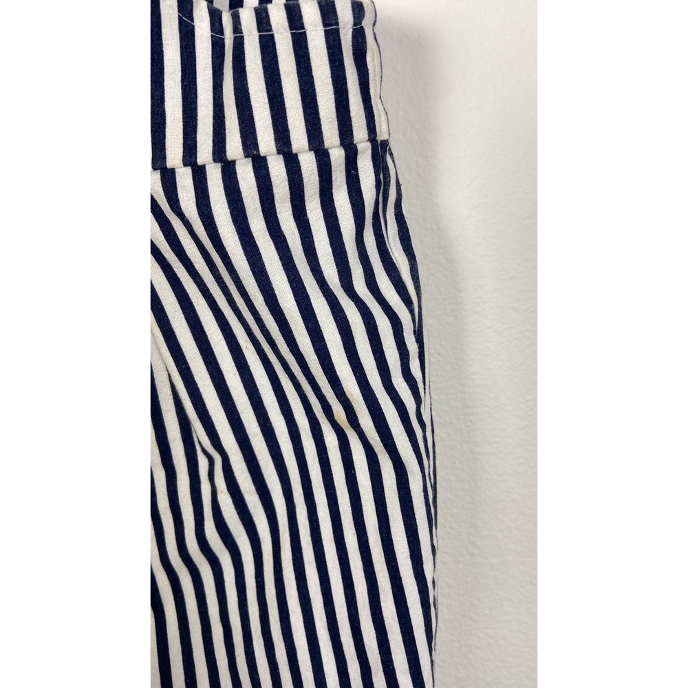 Vintage Heartstrings Baby 24 Months Striped Overalls American Flag Patch Striped - Picture 5 of 8